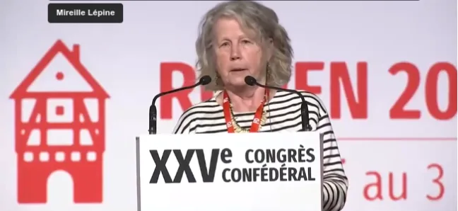 Mireille Lépine du SNAA-FO aux Congrès Confédéraux de Force Ouvrière 2022 Mireille Lépine du SNAA-FO aux Congrès Confédéraux de Force Ouvrière 2022